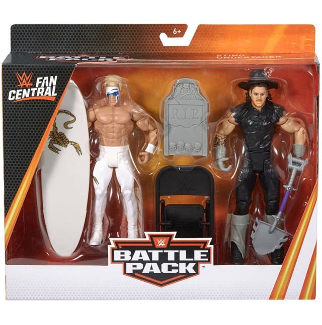 WWE Mattel Fan Central Battle Packs Sting vs. Undertaker [Exclusive] Action & Toy Figures PWcatalog