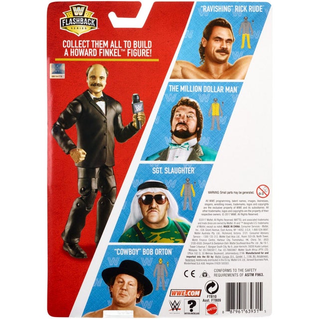 WWE Mattel Flashback Series 1 Howard Finkel [Build-A-Figure]