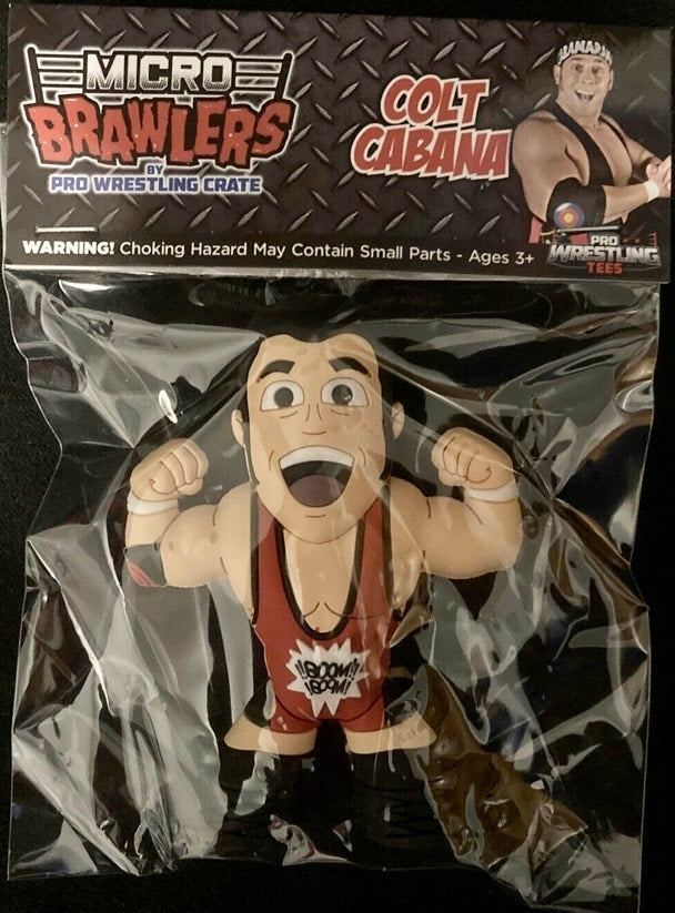 Pro Wrestling Tees Crate Exclusive Micro Brawlers Colt Cabana [March] Action & Toy Figures PWcatalog