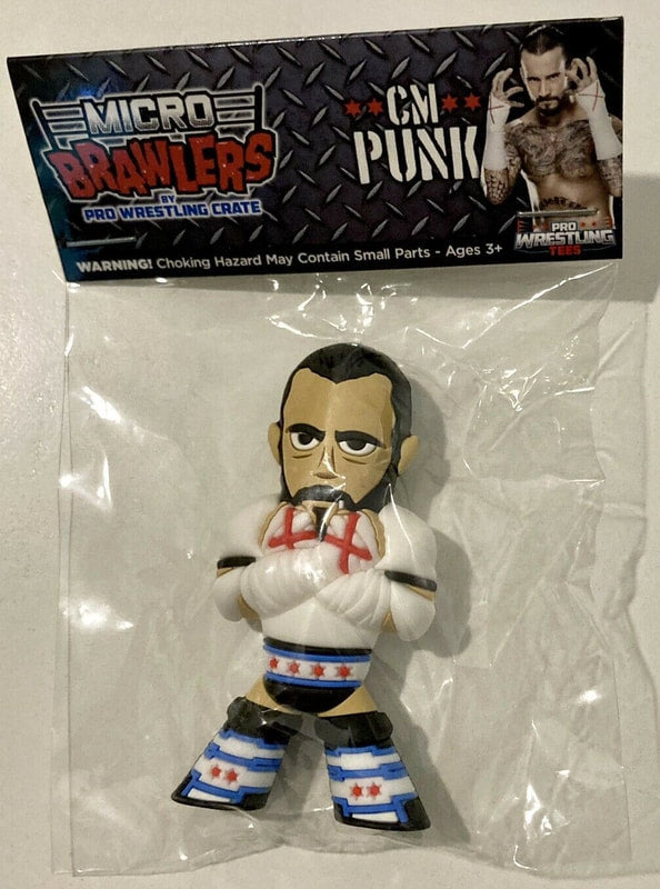 Pro Wrestling Tees Crate Exclusive Micro Brawlers CM Punk [December] Action & Toy Figures PWcatalog