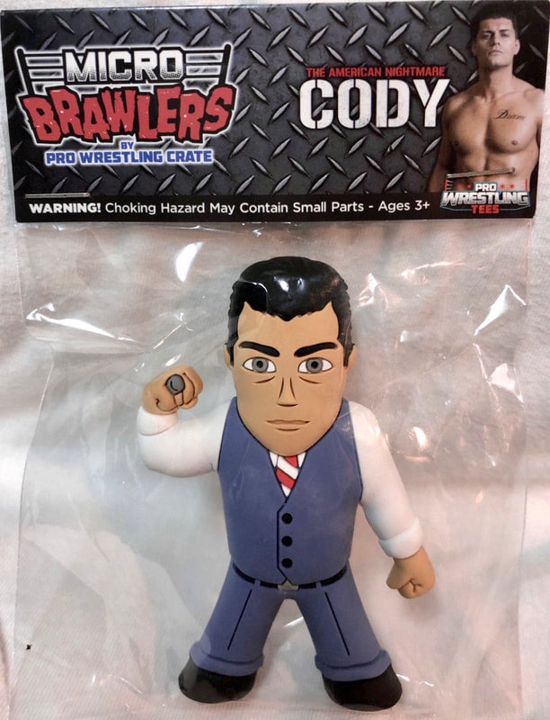 Pro Wrestling Tees Crate Exclusive Micro Brawlers "The American Nightmare" Cody [January] Action & Toy Figures PWcatalog