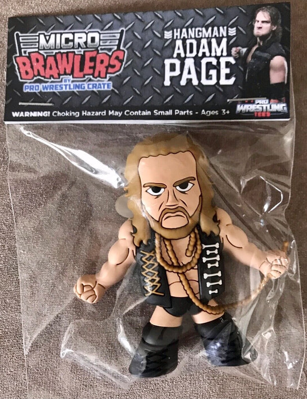 Pro Wrestling Tees Crate Exclusive Micro Brawlers Hangman Adam Page [April] Action & Toy Figures PWcatalog