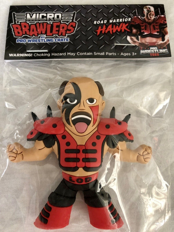 Pro Wrestling Tees Crate Exclusive Micro Brawlers Road Warrior Hawk [May] Action & Toy Figures PWcatalog