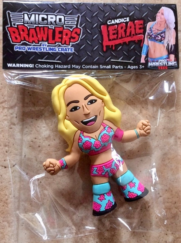 Pro Wrestling Tees Crate Exclusive Micro Brawlers Candice LeRae [June] Action & Toy Figures PWcatalog
