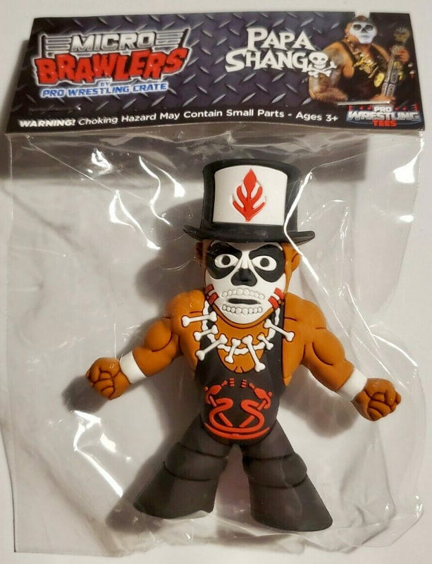 Pro Wrestling Tees Crate Exclusive Micro Brawlers Papa Shango [October] Action & Toy Figures PWcatalog