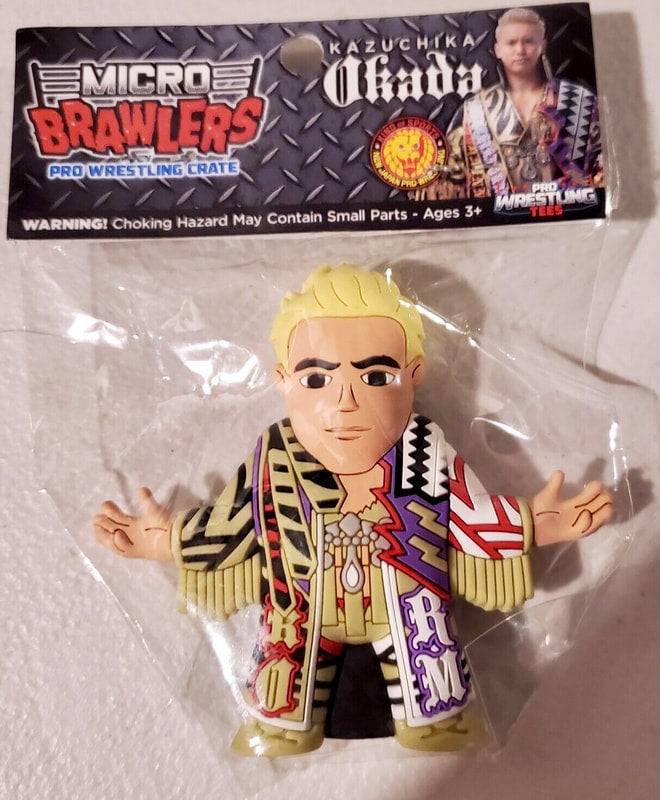Pro Wrestling Tees Crate Exclusive Micro Brawlers Kazuchika Okada [December] Action & Toy Figures PWcatalog