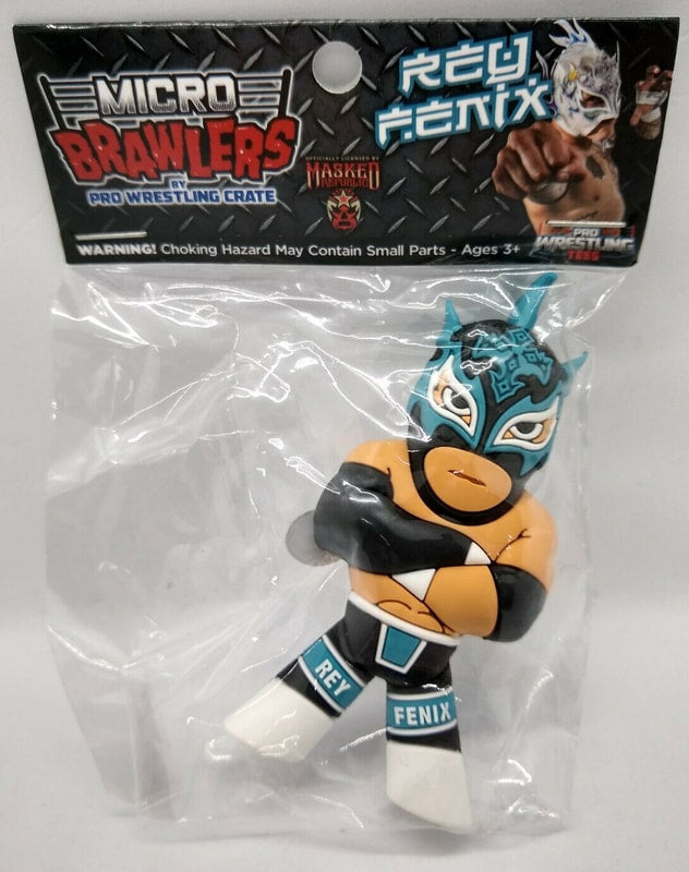 Pro Wrestling Tees Crate Exclusive Micro Brawlers Rey Fenix [January] Action & Toy Figures PWcatalog