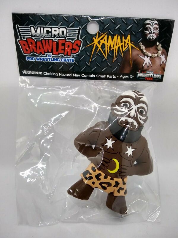 Pro Wrestling Tees Crate Exclusive Micro Brawlers Kamala [February] Action & Toy Figures PWcatalog