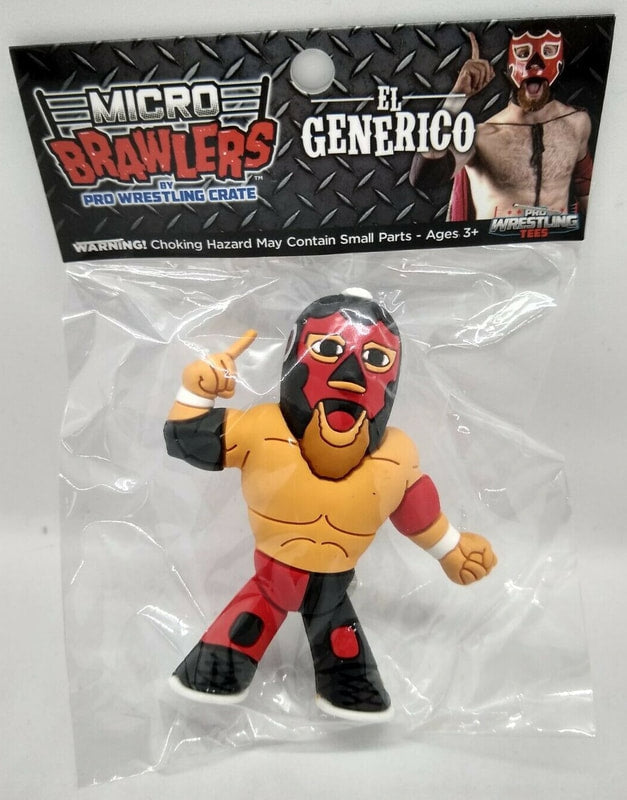 Pro Wrestling Tees Crate Exclusive Micro Brawlers El Generico [March] Action & Toy Figures PWcatalog