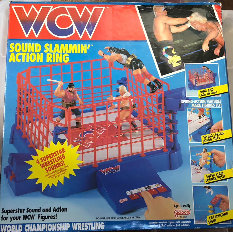 WCW Galoob WCW Galoob UK Exclusives, Wrestling Rings & Playsets: Sound Slammin' Action Ring [Exclusive] Action & Toy Figures PWcatalog