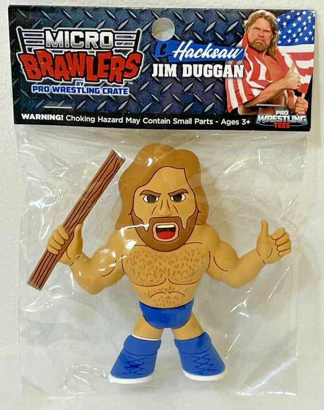 Pro Wrestling Tees Crate Exclusive Micro Brawlers "Hacksaw" Jim Duggan [April] Action & Toy Figures PWcatalog