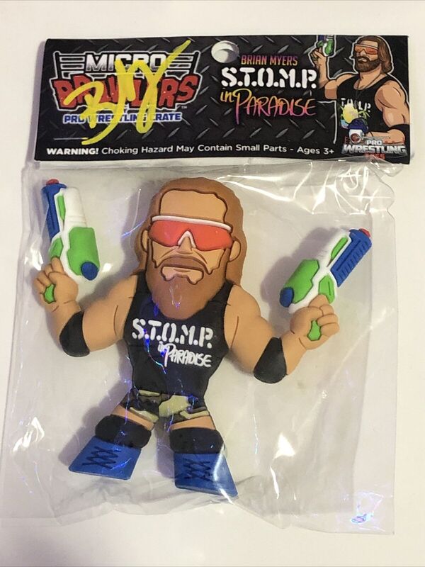 Pro Wrestling Tees Crate Exclusive Micro Brawlers Brian Myers "S.T.O.M.P. in Paradise" [June] Action & Toy Figures PWcatalog