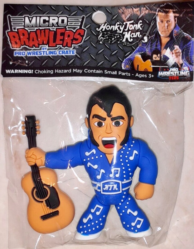 Pro Wrestling Tees Crate Exclusive Micro Brawlers Honky Tonk Man [August] Action & Toy Figures PWcatalog