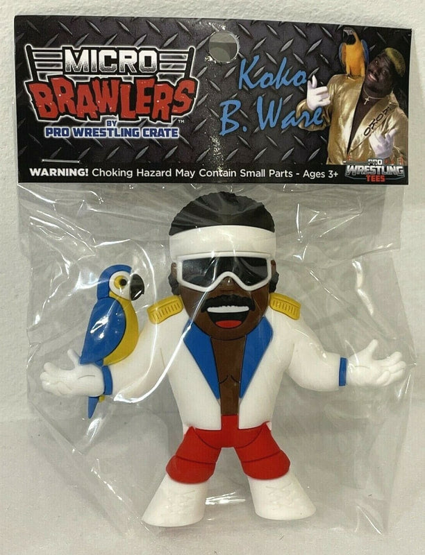 Pro Wrestling Tees Crate Exclusive Micro Brawlers Koko B. Ware [November] Action & Toy Figures PWcatalog