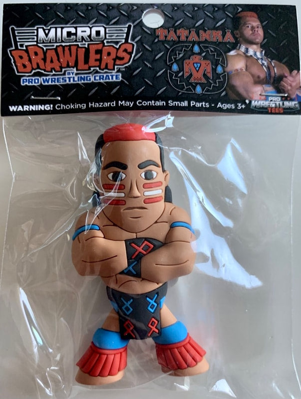 Pro Wrestling Tees Crate Exclusive Micro Brawlers Tatanka [December] Action & Toy Figures PWcatalog