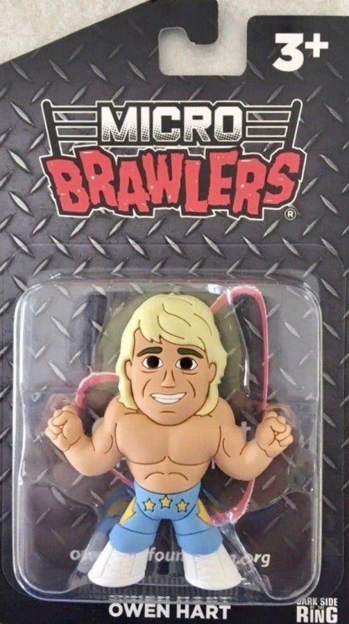 Pro Wrestling Tees Crate Exclusive Micro Brawlers Owen Hart [February] Action & Toy Figures PWcatalog