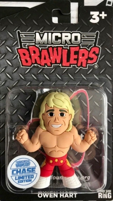Pro Wrestling Tees Crate Exclusive Micro Brawlers Owen Hart [February, Chase] Action & Toy Figures PWcatalog