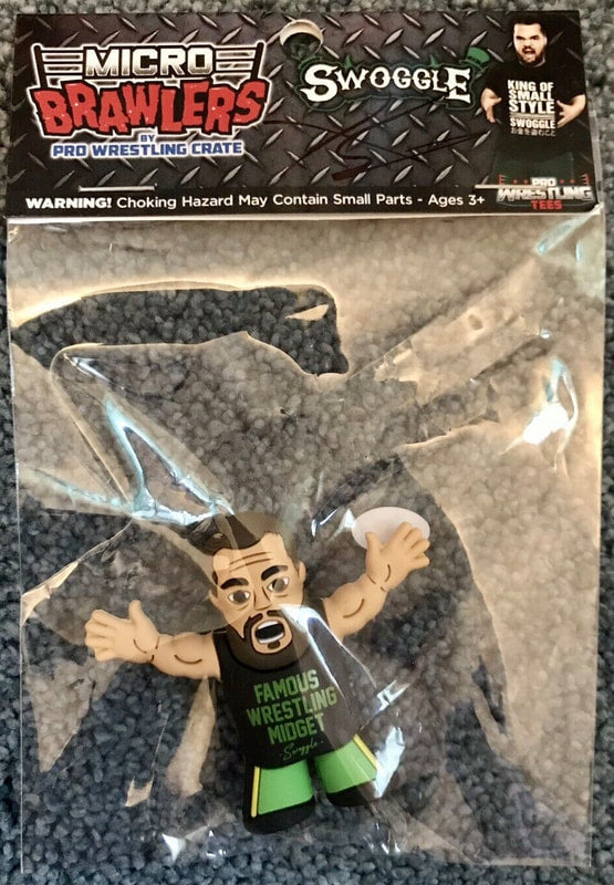 Pro Wrestling Tees Micro Brawlers Swoggle [Famous Wrestling Midget Variant] Action & Toy Figures PWcatalog