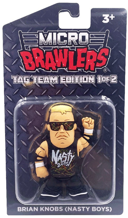 Pro Wrestling Tees Micro Brawlers Limited Edition Brian Knobs [Nasty Boys] Action & Toy Figures PWcatalog