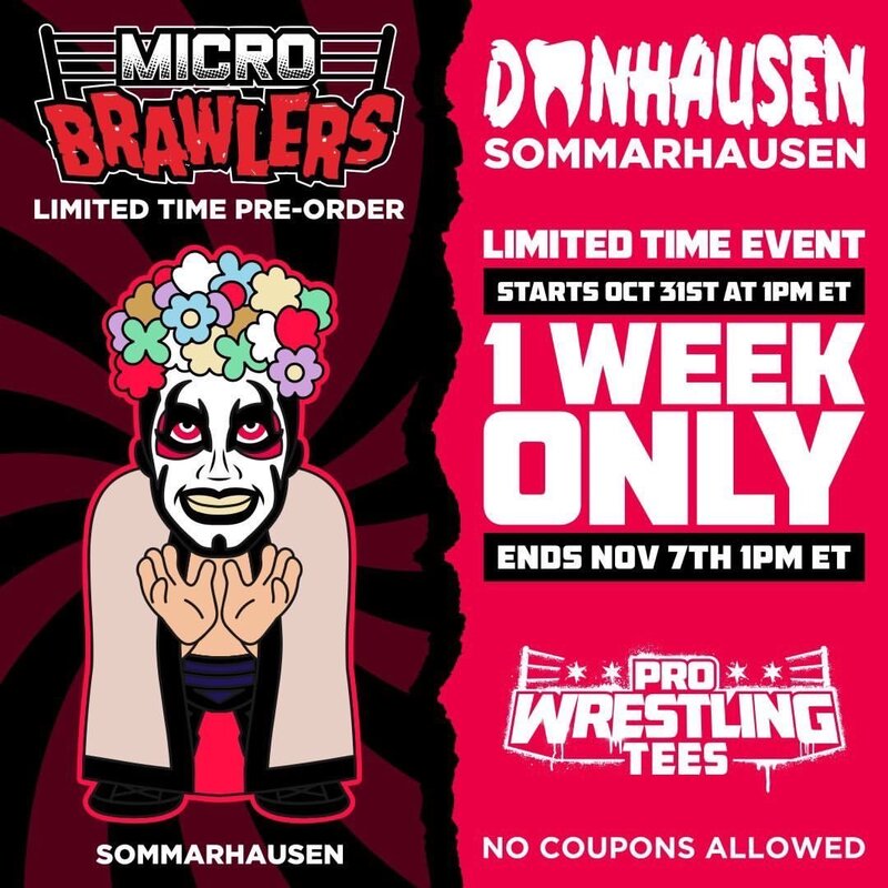 Pro Wrestling Tees Micro Brawlers Limited Edition Sommarhausen [Chase] Action & Toy Figures PWcatalog