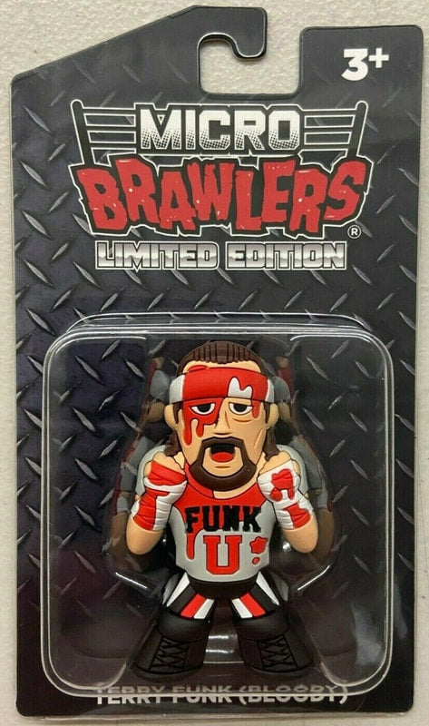 Pro Wrestling Tees Micro Brawlers Limited Edition Terry Funk [Bloody] Action & Toy Figures PWcatalog