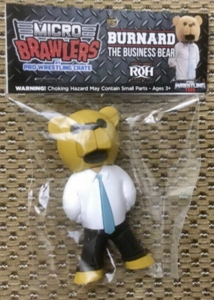 Pro Wrestling Tees Micro Brawlers 1 Burnard the Business Bear