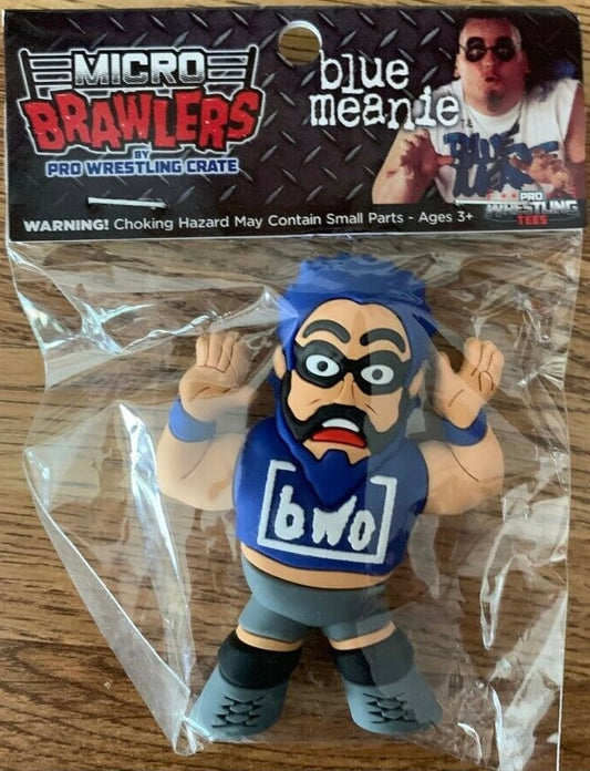 Pro Wrestling Tees Micro Brawlers 3 Blue Meanie