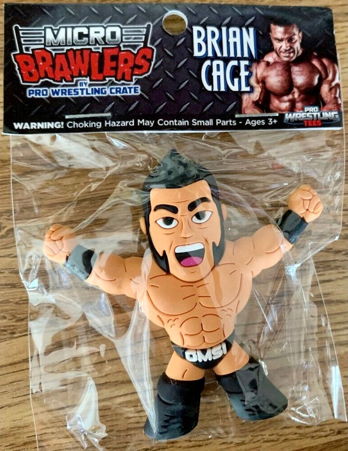 Pro Wrestling Tees Micro Brawlers 3 Brian Cage Action & Toy Figures PWcatalog