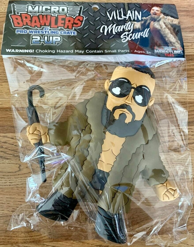 Pro Wrestling Tees Micro Brawlers 3 "Villain" Marty Scurll [2-Up Edition] Action & Toy Figures PWcatalog