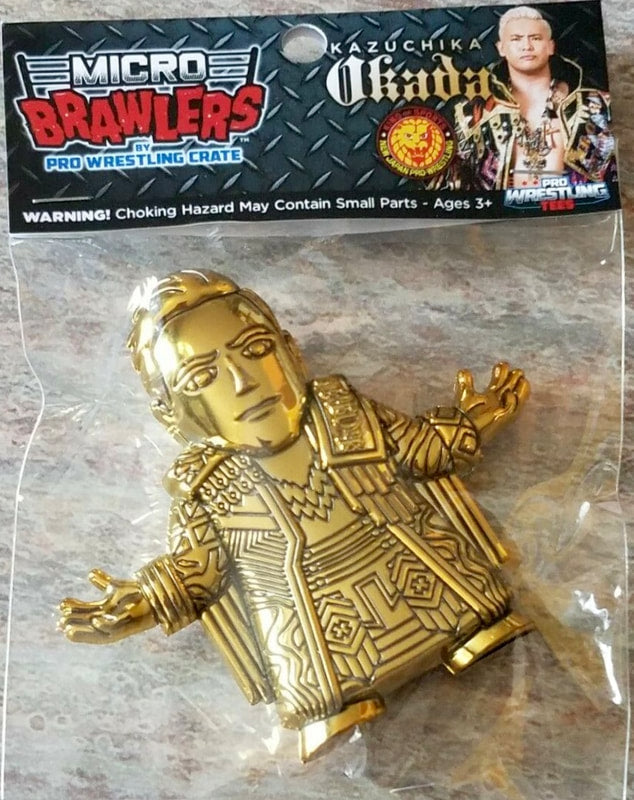 Pro Wrestling Tees Micro Brawlers 5 Kazuchika Okada [Gold Edition] Action & Toy Figures PWcatalog