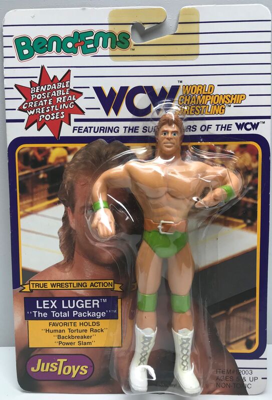 WCW Just Toys Bend-Ems Lex Luger Action & Toy Figures PWcatalog