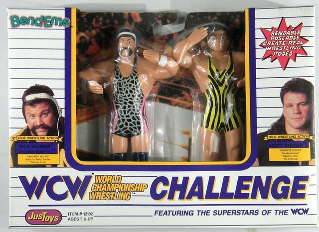 WCW Just Toys Bend-Ems Multipack: Rick Steiner & Scott Steiner Action & Toy Figures PWcatalog