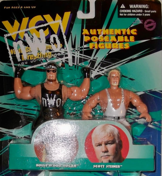 WCW OSFTM 4.5" Articulated 2-Packs Hollywood Hogan & Scott Steiner