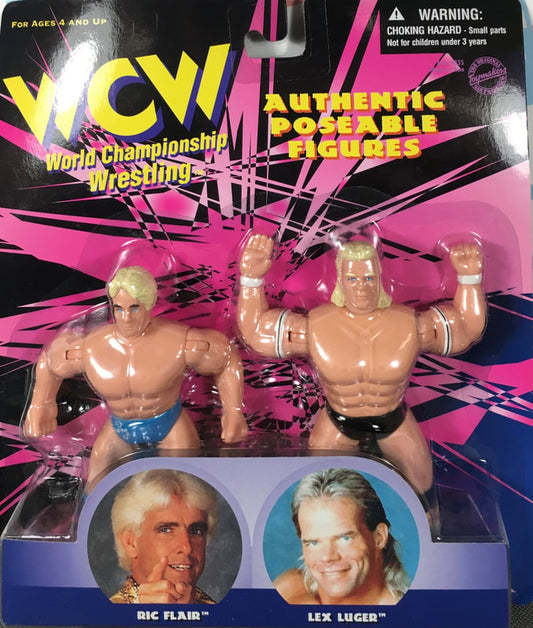 WCW OSFTM 4.5" Articulated 2-Packs Ric Flair & Lex Luger