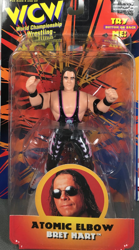 WCW OSFTM 6.5" Articulated WCW Singles "Atomic Elbow" Bret Hart [With Hitman/Skull Logo] Action & Toy Figures PWcatalog