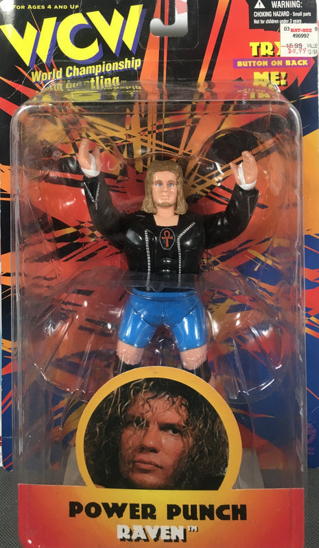 WCW OSFTM 6.5" Articulated WCW Singles "Power Punch" Raven [With Logo] Action & Toy Figures PWcatalog