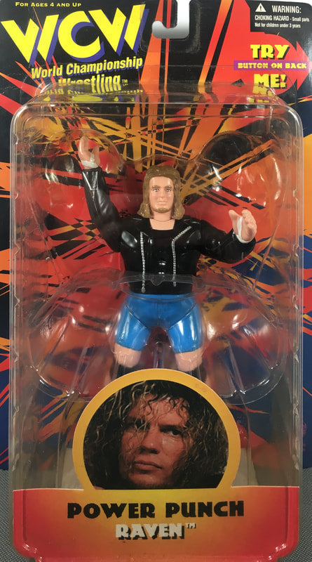WCW OSFTM 6.5" Articulated WCW Singles "Power Punch" Raven {Without Logo]