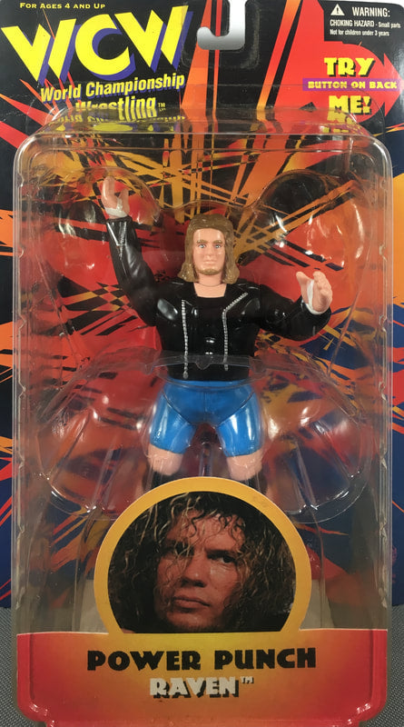 WCW OSFTM 6.5" Articulated WCW Singles "Power Punch" Raven {Without Logo] Action & Toy Figures PWcatalog