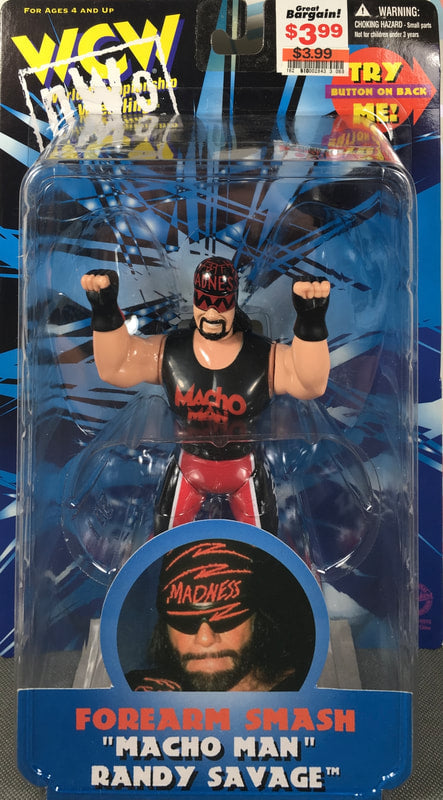 WCW OSFTM 6.5" Articulated WCW/nWo Singles "Forearm Smash" Randy Savage [Black & Red] Action & Toy Figures PWcatalog
