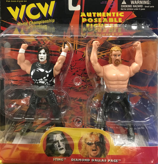 WCW OSFTM 6.5" Articulated 2-Packs Sting & Diamond Dallas Page
