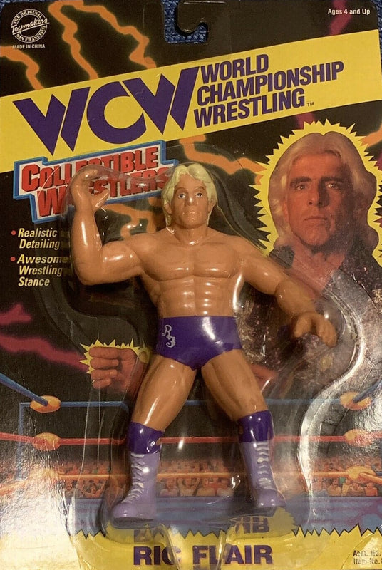 WCW OSFTM Collectible Wrestlers [LJN Style] Collectible Wrestlers Series 1 Ric Flair [With Purple Trunks & Boots] Action & Toy Figures PWcatalog