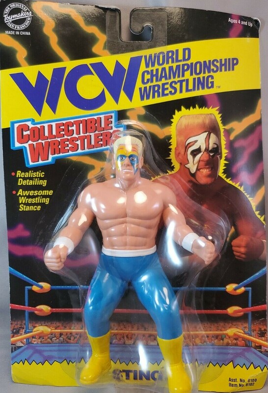 WCW OSFTM Collectible Wrestlers [LJN Style] Collectible Wrestlers Series 1 Sting Action & Toy Figures PWcatalog