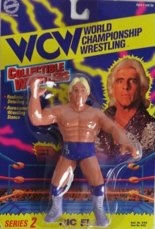 WCW OSFTM Collectible Wrestlers [LJN Style] Collectible Wrestlers Series 2 Ric Flair [With Purple Trunks & Boots] Action & Toy Figures PWcatalog