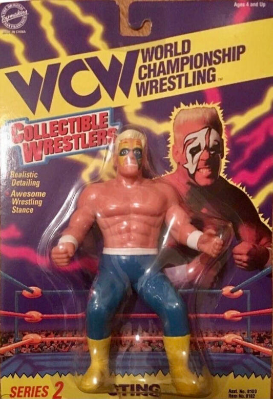 WCW OSFTM Collectible Wrestlers [LJN Style] Collectible Wrestlers Series 2 Sting [With Blue Tights]