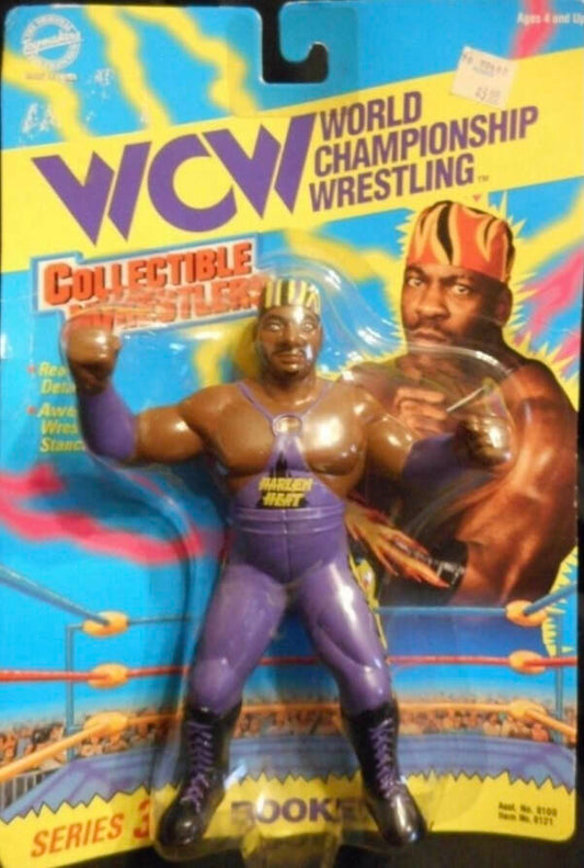 WCW OSFTM Collectible Wrestlers [LJN Style] Collectible Wrestlers Series 3 Booker T [With Purple Gear]