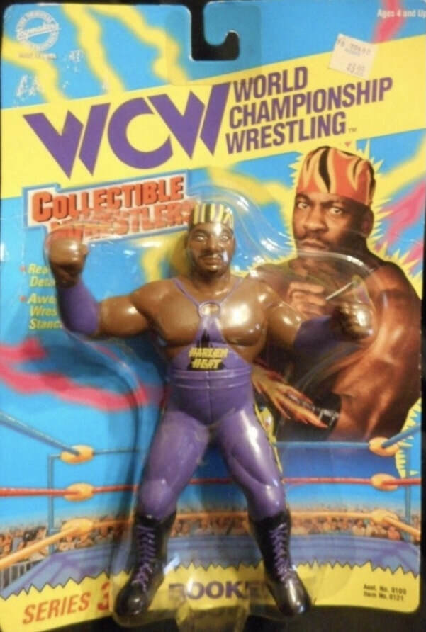 WCW OSFTM Collectible Wrestlers [LJN Style] Collectible Wrestlers Series 3 Booker T [With Purple Gear] Action & Toy Figures PWcatalog