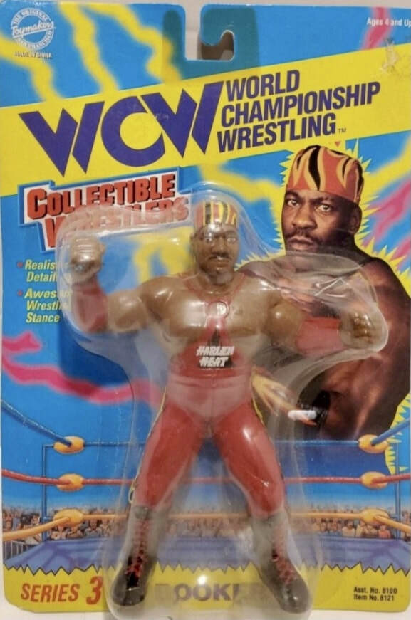 WCW OSFTM Collectible Wrestlers [LJN Style] Collectible Wrestlers Series 3 Booker T [With Red Gear]
