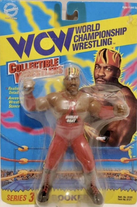 WCW OSFTM Collectible Wrestlers [LJN Style] Collectible Wrestlers Series 3 Booker T [With Red Gear] Action & Toy Figures PWcatalog