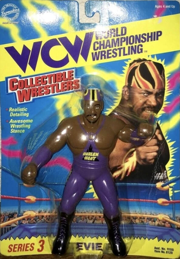 WCW OSFTM Collectible Wrestlers [LJN Style] Collectible Wrestlers Series 3 Stevie Ray [With Purple Gear]