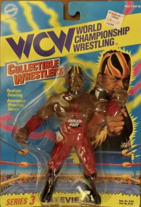 WCW OSFTM Collectible Wrestlers [LJN Style] Collectible Wrestlers Series 3 Stevie Ray [With Red Gear] Action & Toy Figures PWcatalog